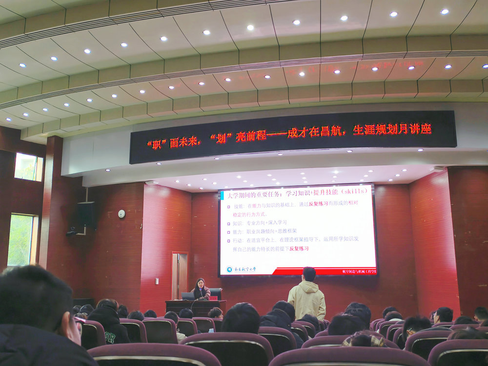 学院开展“职”面未来，“划”亮前程 ——成才在昌航，生涯规划月专题讲座